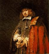 Jan Six (1618-1700), painted in 1654, aged 36. Rembrandt